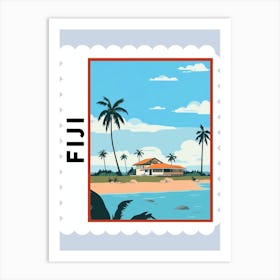 Fiji 2 Travel Stamp Poster Poster