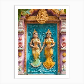 Thailand Buddhist Temple Art Print