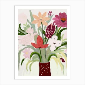 Flowers In A Vase 5 Art Print