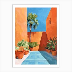 Mediterranean Courtyard 5 Art Print