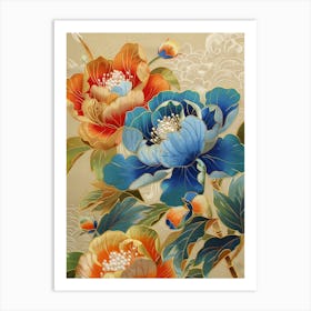 Chinese Flower Painting 98 Art Print