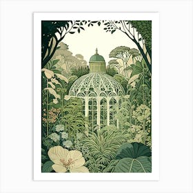 Central Park Conservatory Garden 1, Usa Vintage Botanical Art Print