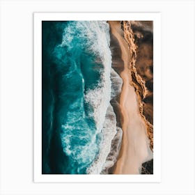 Aerial View Of A Beach 52 Art Print