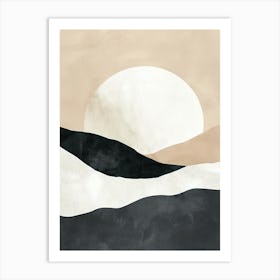 Earthy Crescendo Minimalist Style Art Print