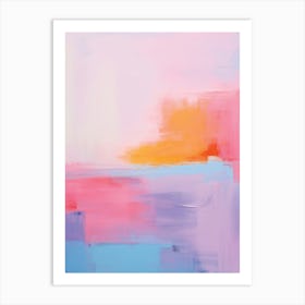 Abstract Painting Pastel Kaleidoscope Art Print