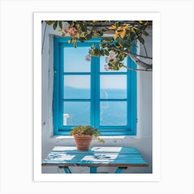 Blue Window Art Print