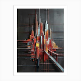 Abstract Cityscape 1 Art Print