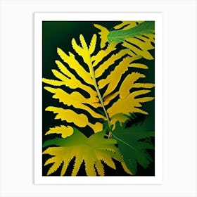 Tansy Leaf Vibrant Inspired 3 Art Print