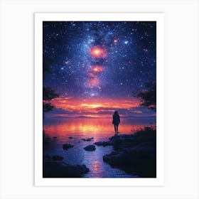 Starry Night Sky 25 Art Print