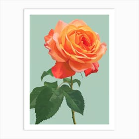 English Roses Painting Minimalist 3 Art Print