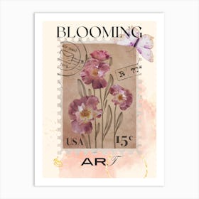 Three Blooming Art Print