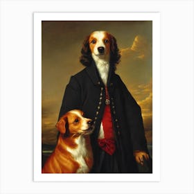 Nova Scotia Duck Tolling Retriever Renaissance Portrait Oil Painting Art Print