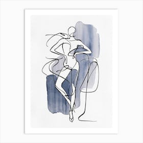 Woman Pose Art Print