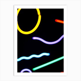 Neon Lights Stock Videos & Royalty-Free Footage 1 Art Print