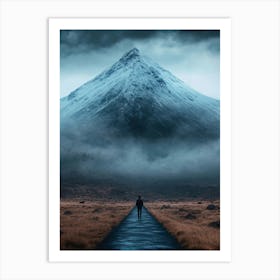 Man Walking On A Path Art Print