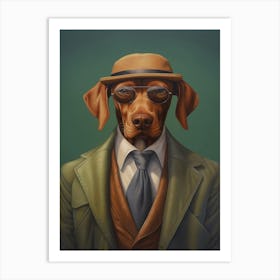 Gangster Dog Vizsla 2 Art Print
