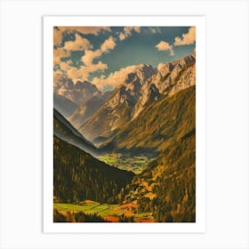 Berchtesgaden National Park Germany Vintage Poster Art Print