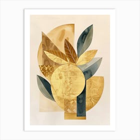 Gold Leaf 26 Art Print