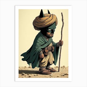 Batman In The Desert Art Print