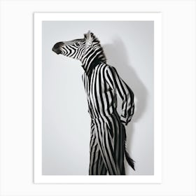 Fashion Zebra Art Print