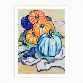 Pumpkin Fauvist vegetable Art Print