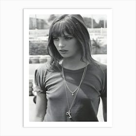 Portrait Of Jane Birkin In 1970 Art Print