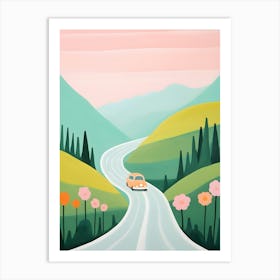 Car On The Road Art Print