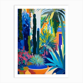 Jardin Majorelle, 1, Morocco Abstract Still Life Art Print