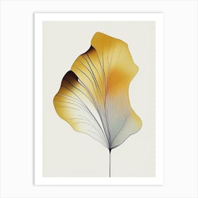 Ginkgo Leaf Abstract 5 Art Print