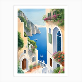 Amalfi Coast Art 1 Art Print