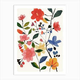 Painted Florals Bougainvillea 2 Art Print