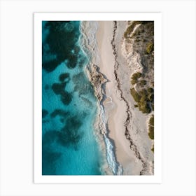 Aerial View Of A Beach 153 Art Print