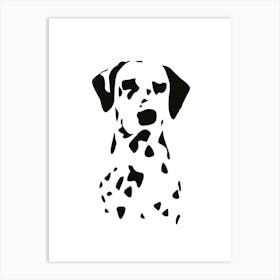 Dalmatian dog portrait Art Print