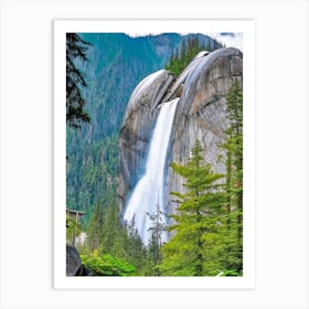 Shannon Falls, Canada Majestic, Beautiful & Classic (2) Art Print