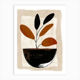 Plant In A Bowl 2 Art Print