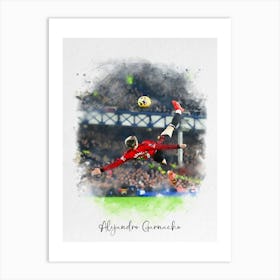 Alejandro Garnacho Manchester United Art Print