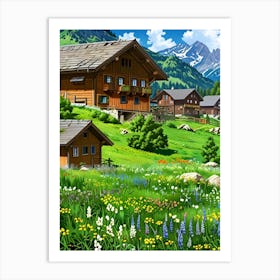 Alpine Village 3 Art Print