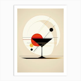 Mid Century Modern Sidecar Floral Infusion Cocktail 2 Art Print