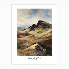 Isle Of Skye 4 Watercolour Travel Poster Art Print