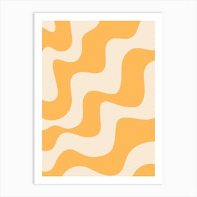 Wavy Wallpaper Art Print