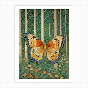 Butterfly In The Woods no2 Art Print