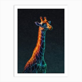 Giraffe Canvas Art 4 Art Print