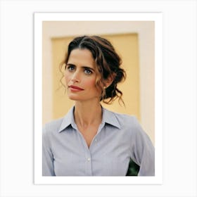 Amanda Peet Retro Collage Movies Art Print