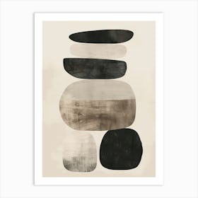 Hiroshima Stone Park Bauhaus Minimalist Art Print