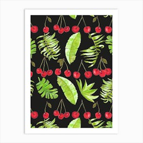 Cherry And Tropical Art Print
