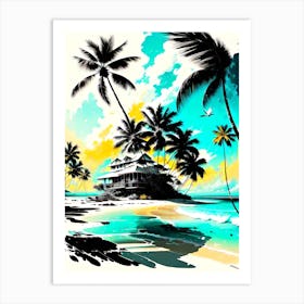 Beach House Art Print