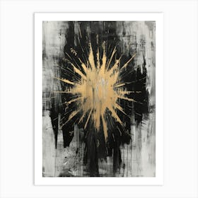 Gold Burst Art Print