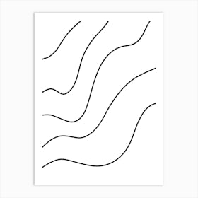 Wavy Lines 1 Art Print