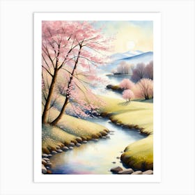 Cherry Blossoms In Spring Art Print