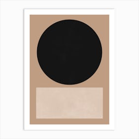 Minimalist geometric shapes 1 Art Print